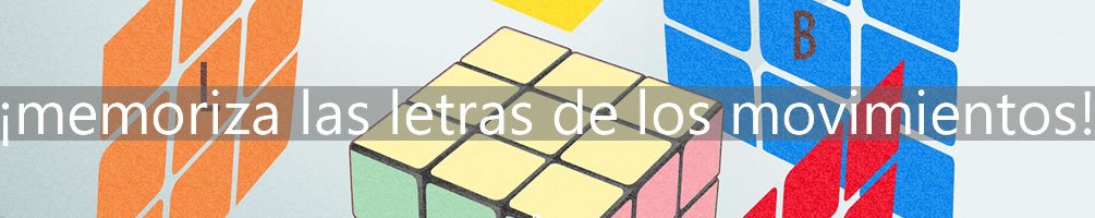 letras de los movimientos del cubo de Rubik